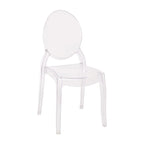 Sedie per banchetti in resina extra larghe per tutte le stagioni, confezione da 4 - 20,5 P x 17 L x 37,25 A