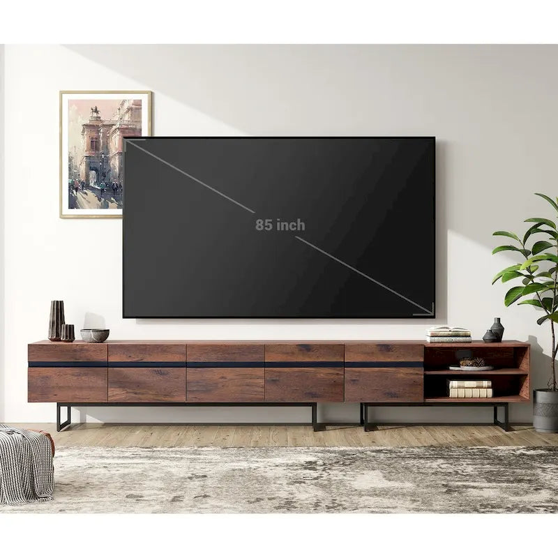 Set di 2 mobili moderni: porta TV e tavolino da caffè