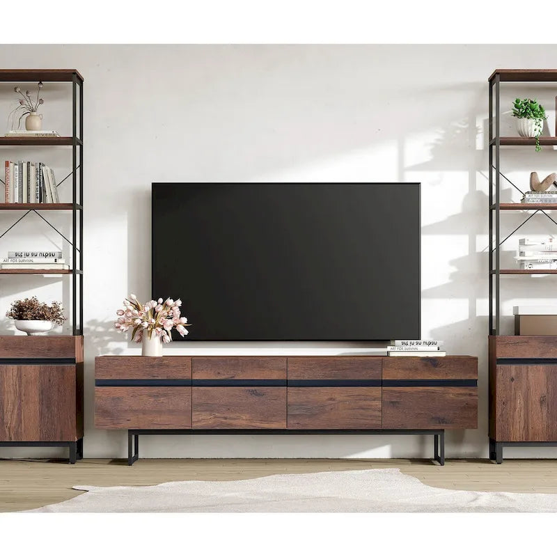 Set di 2 mobili moderni: porta TV e tavolino da caffè