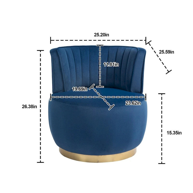 Poltrone a botte girevoli a 360 gradi con ampia tappezzeria