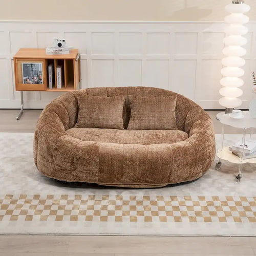 Divano Bean Bag, Divano Pigro, Poltrona Sacco Durevole e Confortevole con Schienale Alto per Adulti e Bambini, per Interni ed Esterni