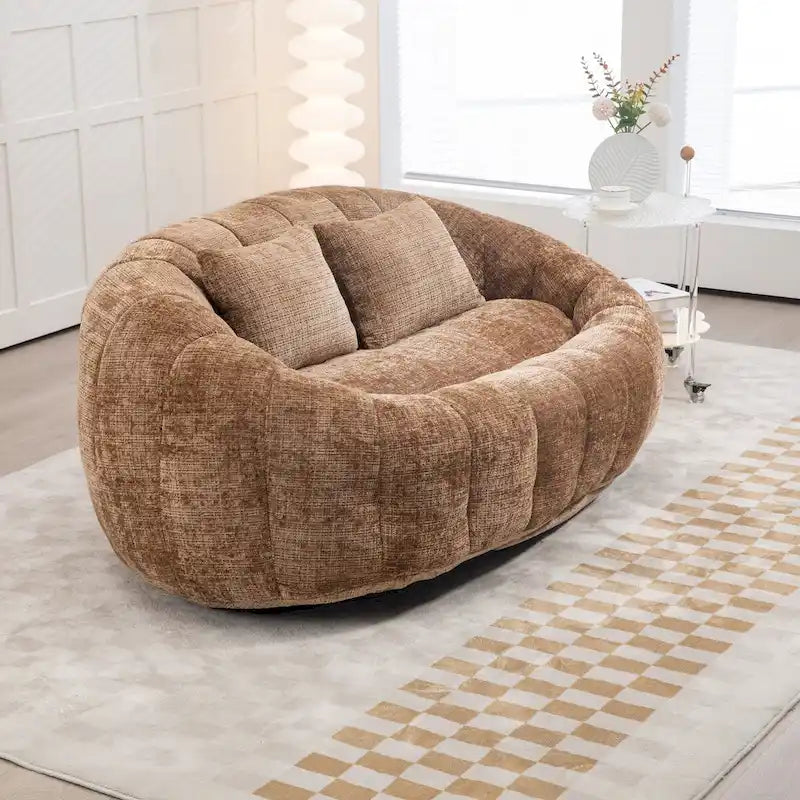 Divano Bean Bag, Divano Pigro, Poltrona Sacco Durevole e Confortevole con Schienale Alto per Adulti e Bambini, per Interni ed Esterni