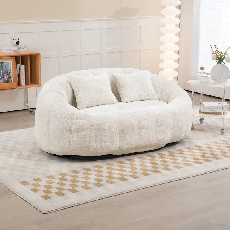Divano Bean Bag, Divano Pigro, Poltrona Sacco Durevole e Confortevole con Schienale Alto per Adulti e Bambini, per Interni ed Esterni