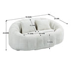 Divano Bean Bag, Divano Pigro, Poltrona Sacco Durevole e Confortevole con Schienale Alto per Adulti e Bambini, per Interni ed Esterni