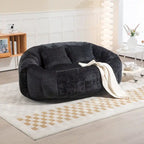 Divano Bean Bag, Divano Pigro, Poltrona Sacco Durevole e Confortevole con Schienale Alto per Adulti e Bambini, per Interni ed Esterni