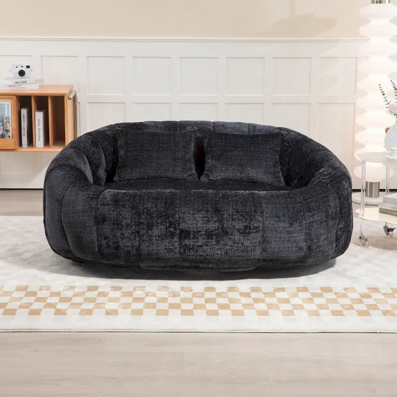 Divano Bean Bag, Divano Pigro, Poltrona Sacco Durevole e Confortevole con Schienale Alto per Adulti e Bambini, per Interni ed Esterni