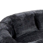 Divano Bean Bag, Divano Pigro, Poltrona Sacco Durevole e Confortevole con Schienale Alto per Adulti e Bambini, per Interni ed Esterni