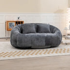 Divano Bean Bag, Divano Pigro, Poltrona Sacco Durevole e Confortevole con Schienale Alto per Adulti e Bambini, per Interni ed Esterni