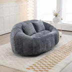 Divano Bean Bag, Divano Pigro, Poltrona Sacco Durevole e Confortevole con Schienale Alto per Adulti e Bambini, per Interni ed Esterni