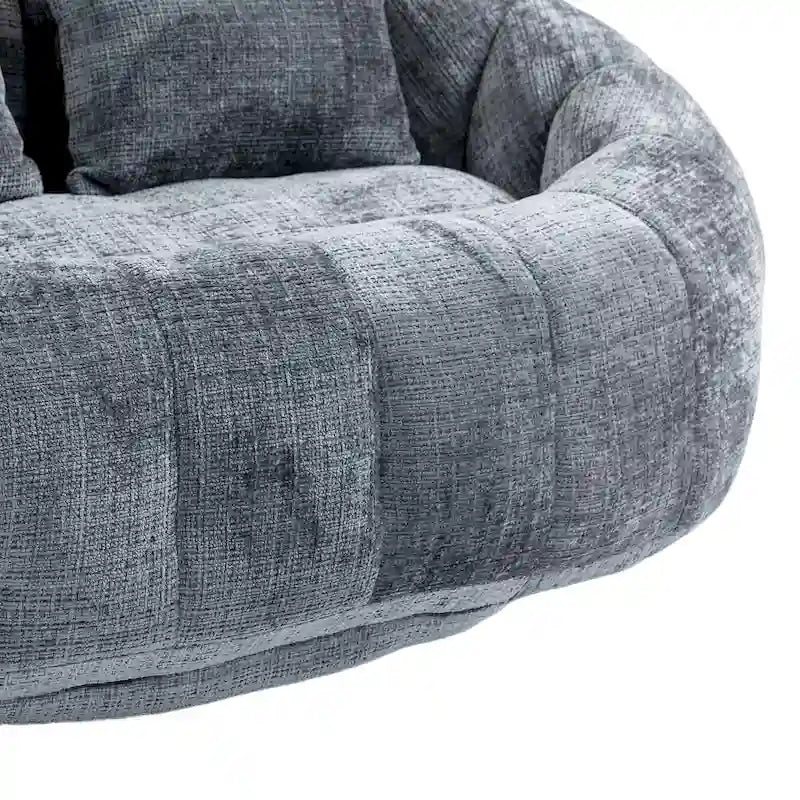 Divano Bean Bag, Divano Pigro, Poltrona Sacco Durevole e Confortevole con Schienale Alto per Adulti e Bambini, per Interni ed Esterni