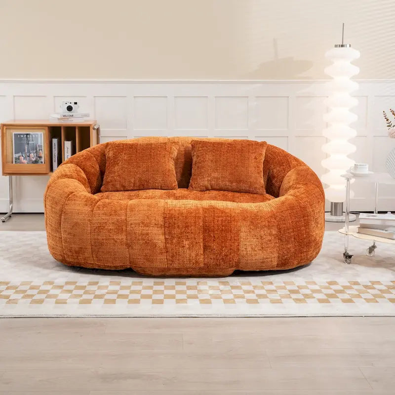Divano Bean Bag, Divano Pigro, Poltrona Sacco Durevole e Confortevole con Schienale Alto per Adulti e Bambini, per Interni ed Esterni