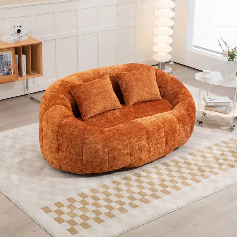 Divano Bean Bag, Divano Pigro, Poltrona Sacco Durevole e Confortevole con Schienale Alto per Adulti e Bambini, per Interni ed Esterni