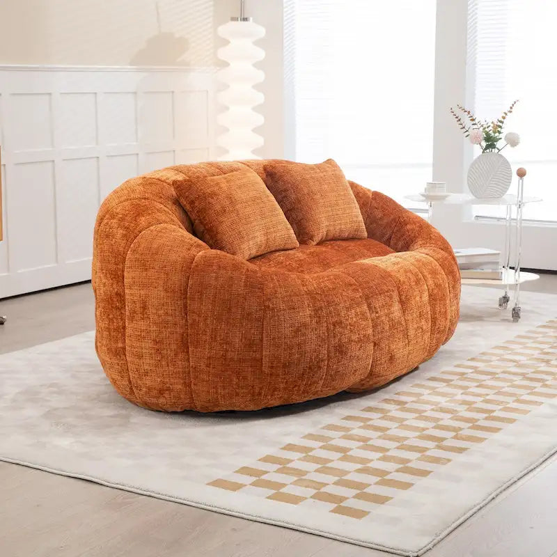 Divano Bean Bag, Divano Pigro, Poltrona Sacco Durevole e Confortevole con Schienale Alto per Adulti e Bambini, per Interni ed Esterni