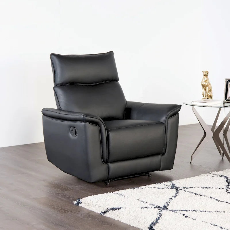 Poltrona relax manuale in similpelle moderna