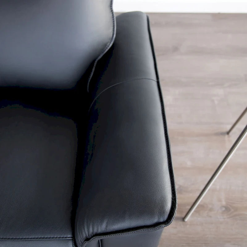 Poltrona relax manuale in similpelle moderna
