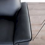 Poltrona relax manuale in similpelle moderna