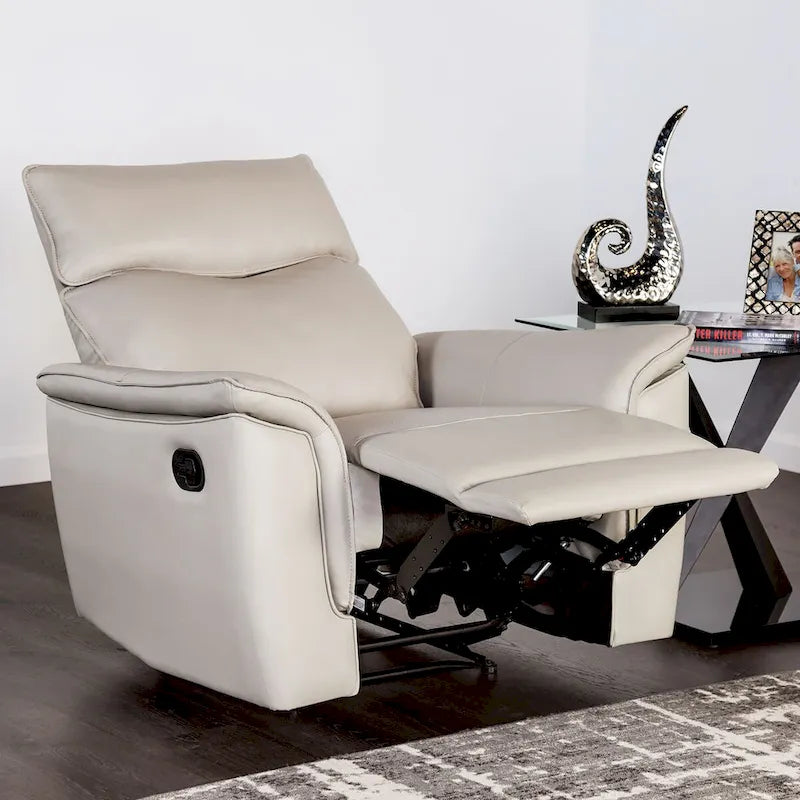 Poltrona relax manuale in similpelle moderna