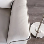 Poltrona relax manuale in similpelle moderna