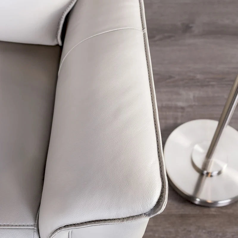 Poltrona relax manuale in similpelle moderna
